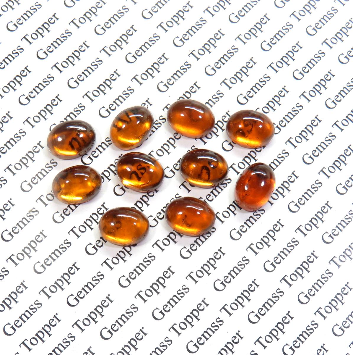 Hessonite Garnet 6x8 mm Oval Cabochon